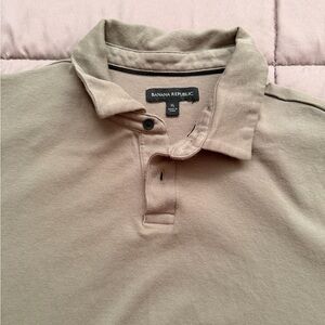 Banana Republic Men's Beige Polo Shirt
